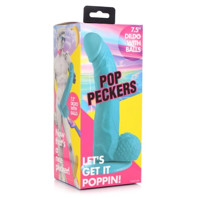 Pop Peckers - реалистичный фаллоимитатор на присоске, 21.5х4.5 см