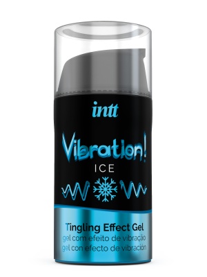 Intt Vibration Ice - Жидкий интимный гель с эффектом вибрации Мята, 15 мл