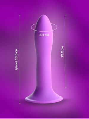 Squeeze-It - гибкий силиконовый фаллоимитатор, 13.5х3.1 см