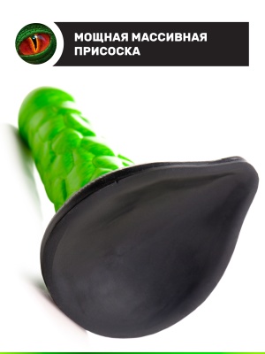 Толстый рельефный дилдо, 19.1х6.1 см