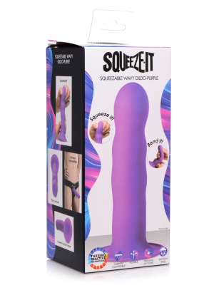 Squeeze-It - мягкий гибкий волнистый фаллоимитатор, 18.3х4.1 см