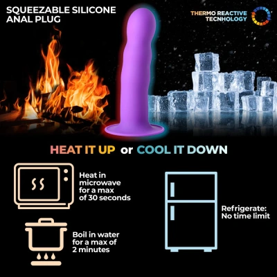 Squeeze-It - мягкий гибкий волнистый фаллоимитатор, 18.3х4.1 см