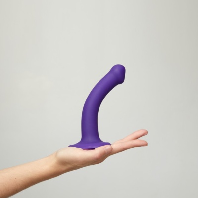 Strap-On-Me Dildo Dual Density Semi-Realistic Bendable Violet L - Фаллоимитатор, 19х3.7 см (фиолетовый)