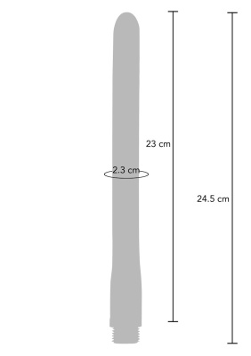 Toy Joy The Streamer Anal Douche - анальная насадка для душа, 23х2.3 см (синий)