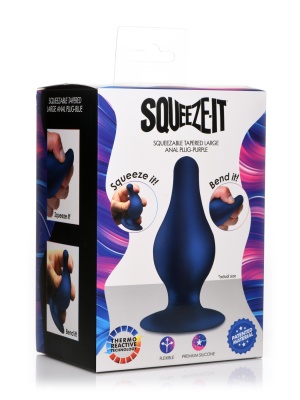 Squeeze-It - мягкая гибкая анальная пробка, L 10.4х4.6 см 