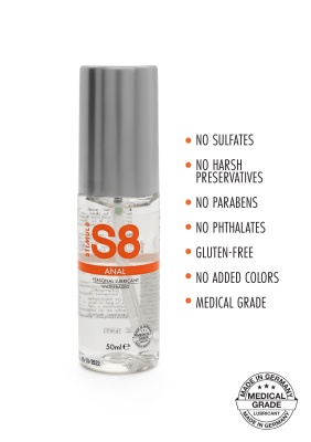 S8 WB Anal Lube - Анальный лубрикант на водной основе, 50 мл