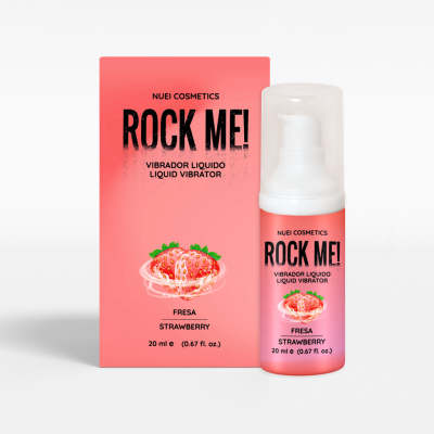 Жидкий вибратор Nuei ROCK ME! клубника, 20 мл