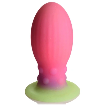 Egg - фаллоимитатор яйцо светящееся в темноте,  L 13.3х5.8 см 