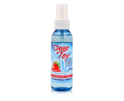 Clear Toy - очищающий спрей с клубничным ароматом, 100 мл