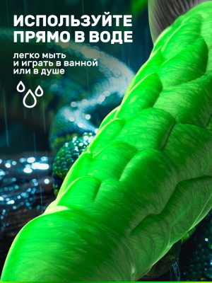 Толстый рельефный дилдо, 19.1х6.1 см