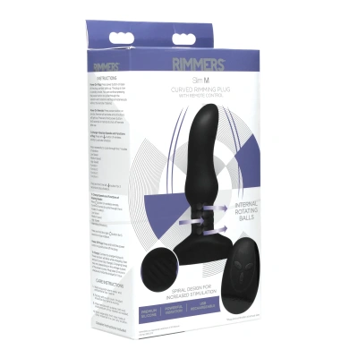 Rimming Plug - анальная вибропробка с дистанционным управлением, М 13.9х3.8 см 