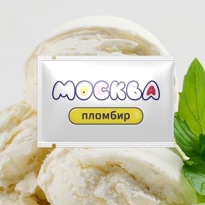 Москва Вкусная - гель для удовольствия с ароматом пломбира, 10 мл