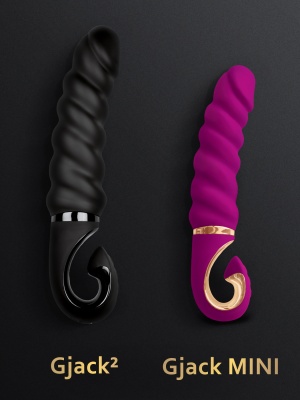 Анатомический витой вибратор Gvibe Gjack Mini, 19х3.5 см
