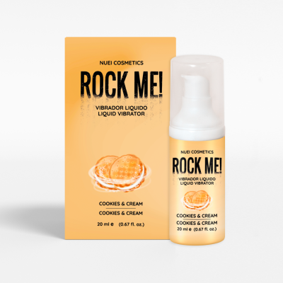 Жидкий вибратор Nuei ROCK ME! печенье со сливками, 20 мл