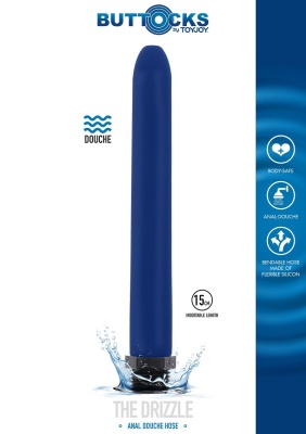 Toy Joy The Drizzle Anal Douche - анальная насадка для душа, 16.5х2 см (синий)