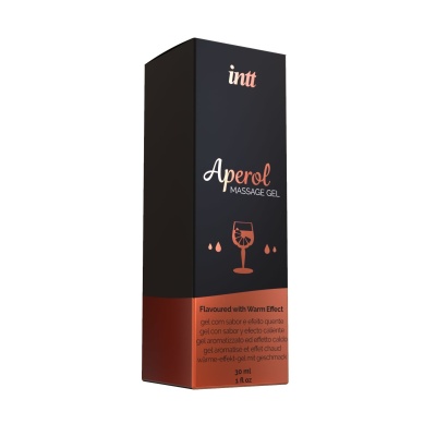 Intt Aperol Massage Gel - Съедобный гель для интимного массажа, 30 мл (Апероль)