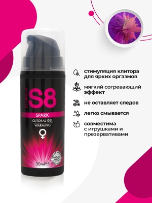 Stimul8 Spark Warming - Возбуждающий гель для клитора с разогревающим эффектом, 30 мл
