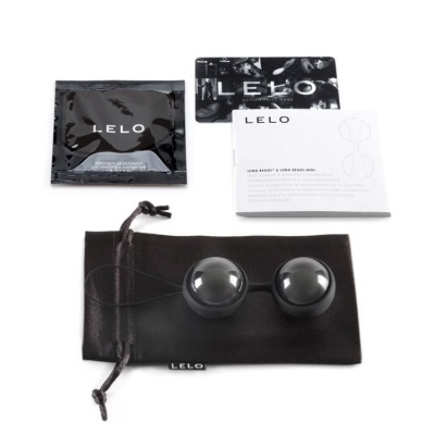 Luna Beads Noir (LELO) - Вагинальные шарики, 2,9 см (черный)