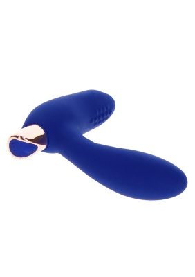 Toy Joy The Heroic P-Spot Buttplug вибромассажер простаты с дистанционным управлением, 11.5х3 см (синий) 