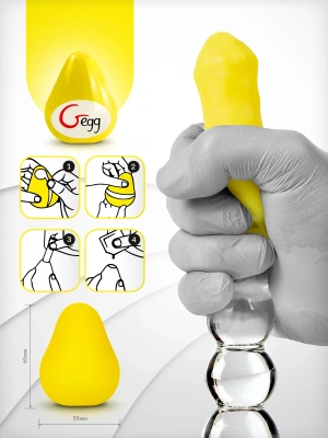 Gegg Yellow - Мастурбатор яйцо, 6.5х5 см