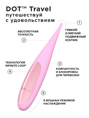 Вибратор для клитора Lelo Dot Travel 