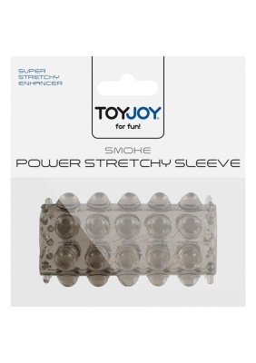 Насадка на пенис Power Stretchy - Toy Joy, 6.5 см (прозрачный) 