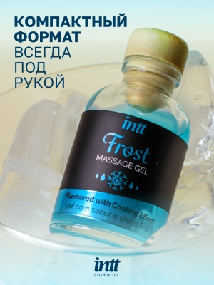 Intt Frost Massage Gel - Съедобный массажный гель с охлаждающим эффектом, 30 мл