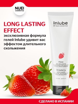Nuei Inlube - водный лубрикант с алоэ вера и ароматом клубники, 100 мл