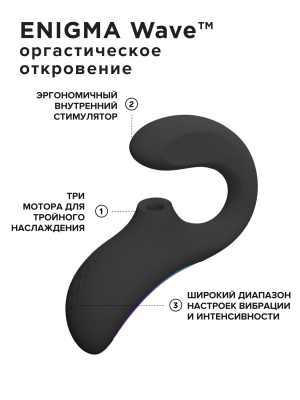 Lelo Enigma Wave - вакуумный стимулятор тройного действия