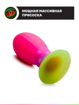 Egg - фаллоимитатор яйцо светящееся в темноте,  L 13.3х5.8 см 