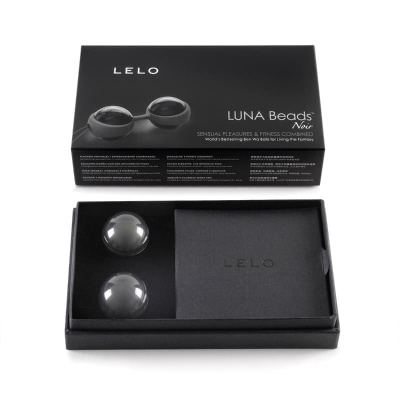 Luna Beads Noir (LELO) - Вагинальные шарики, 2,9 см (черный)